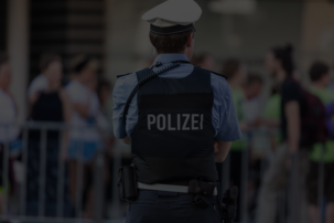 Polizist zur Visualisierung von innerer Sicherheit