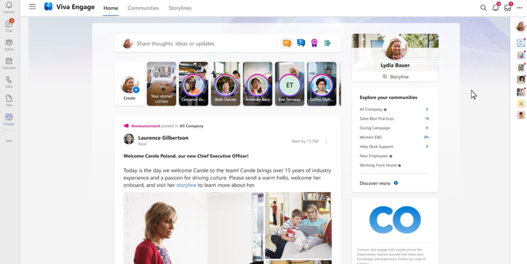 Microsoft Viva Engage Feed