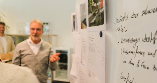 Foto vom Führungskräfteleitlinien-Workshop der novaCapta im Kölner Büro