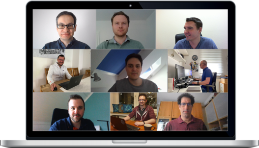 Screenshot Aufnahme Videocall der Unit "Cloud Security & Architecture"