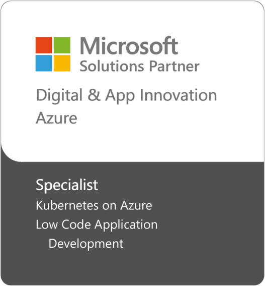Logo Microsoft Solution Partner Specialization Digital and App Innovation