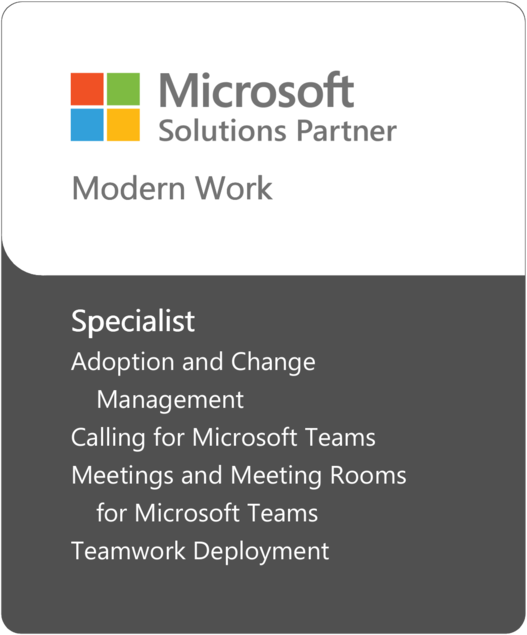 Logo Microsoft Solution Partner Specialization Modern Work