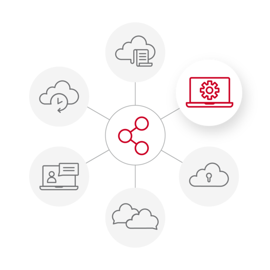 nova365 Grafik Modul Modern Device Management hervorgehoben