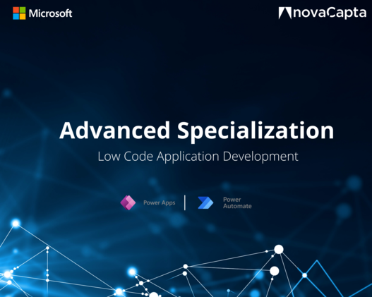 Grafik: Die novaCapta hat die Auszeichnung "Low Code Application Development" von Microsoft erhalten